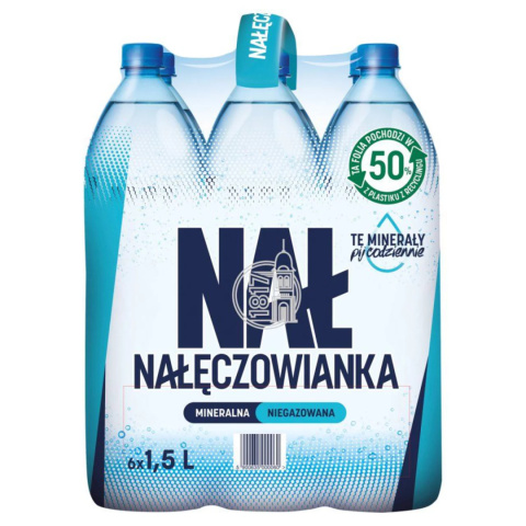 Nałęczowianka Naturalna woda mineralna niegazowana 1,5 l x 6 szt