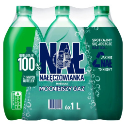 Nałęczowianka woda gazowana 1 L x 6 szt