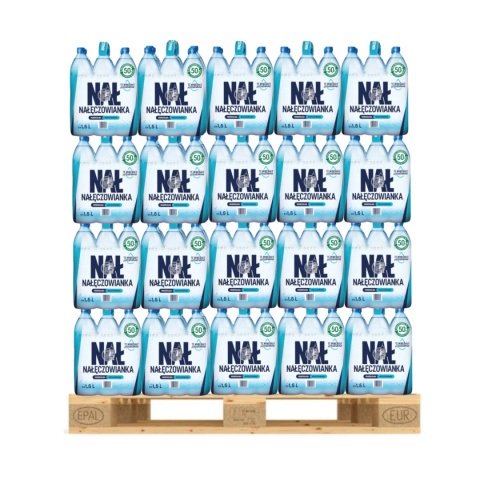Nałęczowianka Naturalna woda mineralna niegazowana 1,5 l x 504 szt PALETA Nałęczowianka Naturalna woda mineralna niegazowana 1,5 l x 504 szt PALETA
