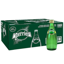 Perrier woda gazowana 330 ml Szkło x 24 szt