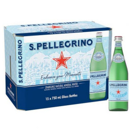 Sanpellegrino woda gazowana 750 ml Szkło x 15 szt